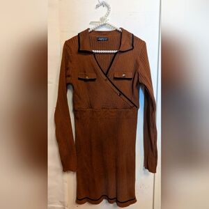 Brown Sweater Dress